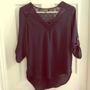 Pretty navy blouse